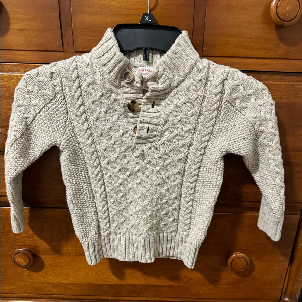 Toddler Cat & Jack Mock Neck Pullover Sweater